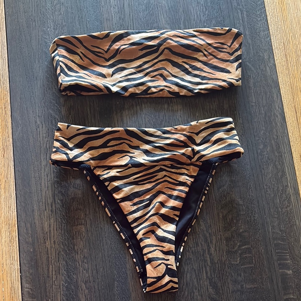 Kendall & Kylie Tiger Print Bikini Set